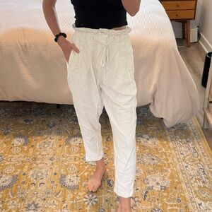 Free People White Trousers